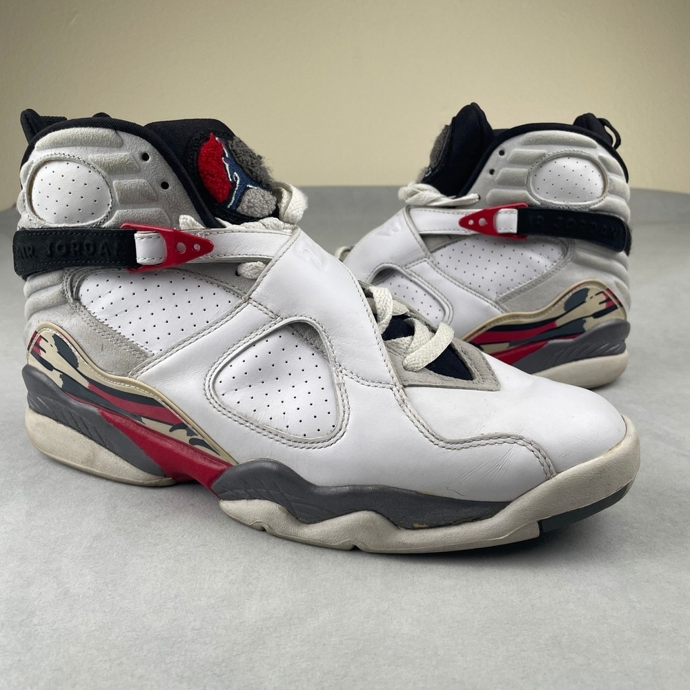 Nike Air Jordan 8 Retro Bugs Bunny CDP Mens 10.5 White Red Sneakers‎ 2008 RARE